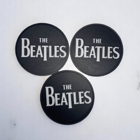 The Beatles 3D-Printed Drink Coasters Set of 3 - Picture 1 of 3